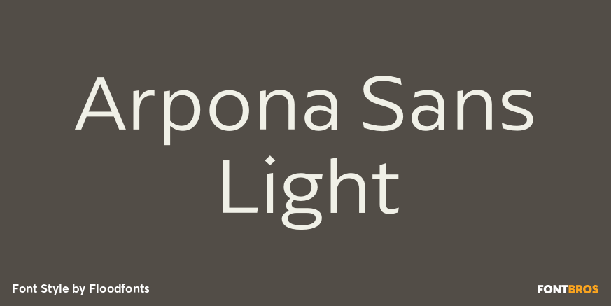 Arpona Sans Light Poster