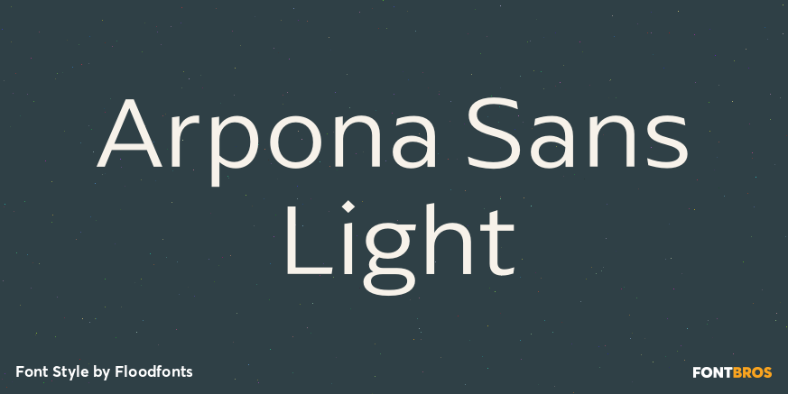Arpona Sans Light Poster