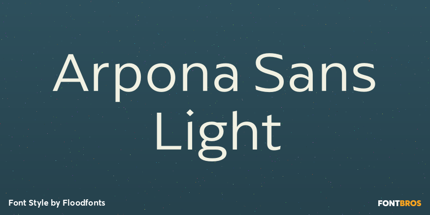 Arpona Sans Light Poster