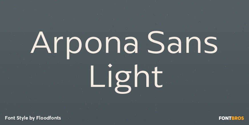 Arpona Sans Light Poster