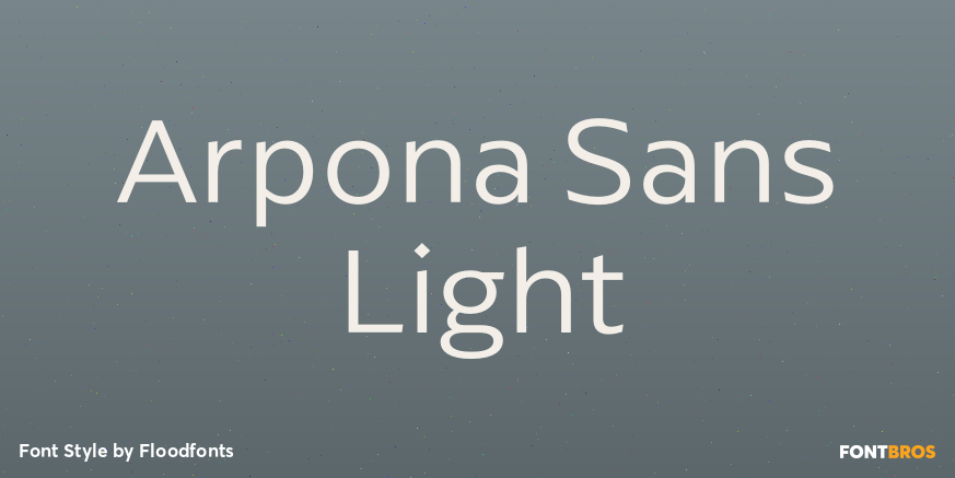 Arpona Sans Light Poster