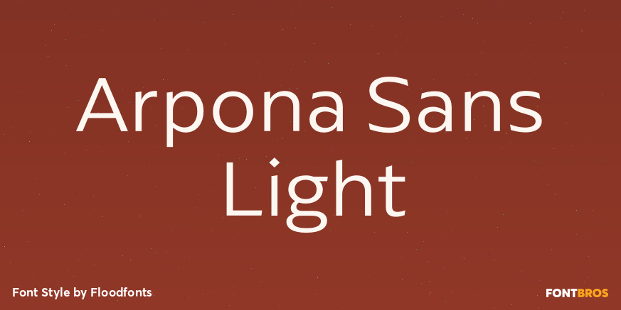 Arpona Sans Light Poster