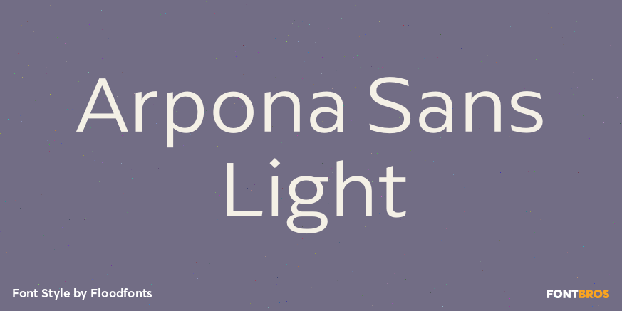 Arpona Sans Light Poster