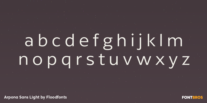 Arpona Sans Light Font Poster #3