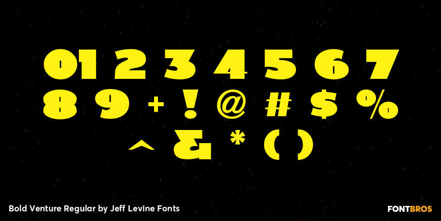 Bold Venture Regular Font Poster #4