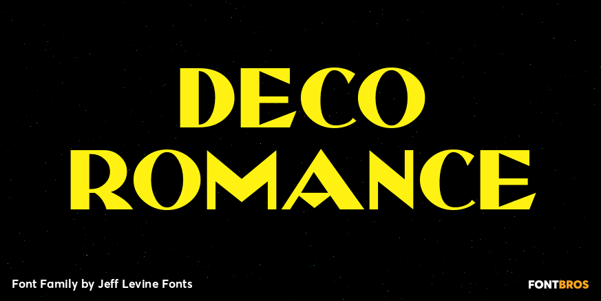 Deco Romance Font Poster