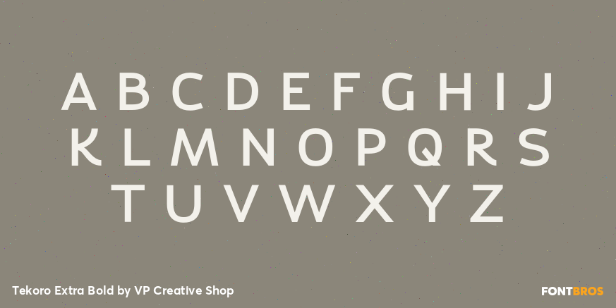 Tekoro Extra Bold Font Poster #2