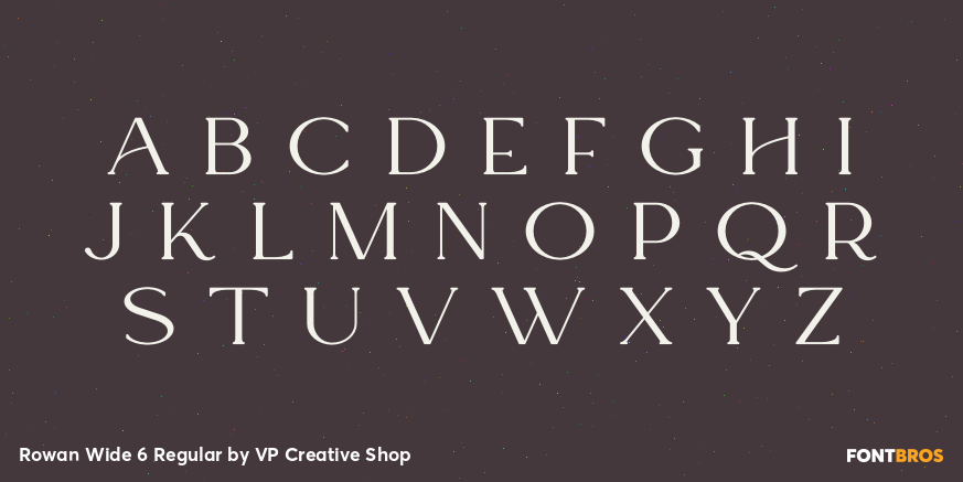 Rowan Wide 6 Regular Font Poster #2