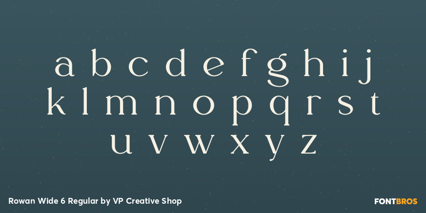 Rowan Wide 6 Regular Font Poster #3