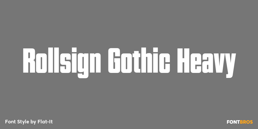 Rollsign Gothic Heavy Poster