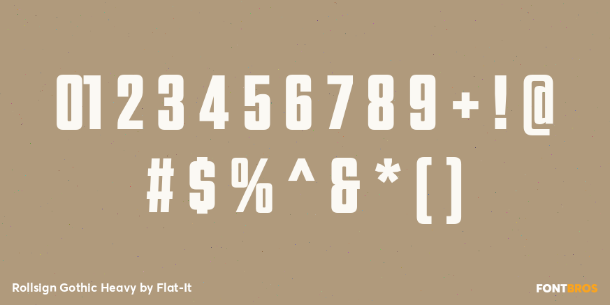 Rollsign Gothic Heavy Font Poster #4