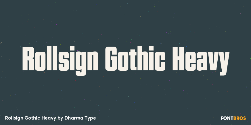 Rollsign Gothic Heavy Poster