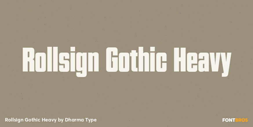 Rollsign Gothic Heavy Poster