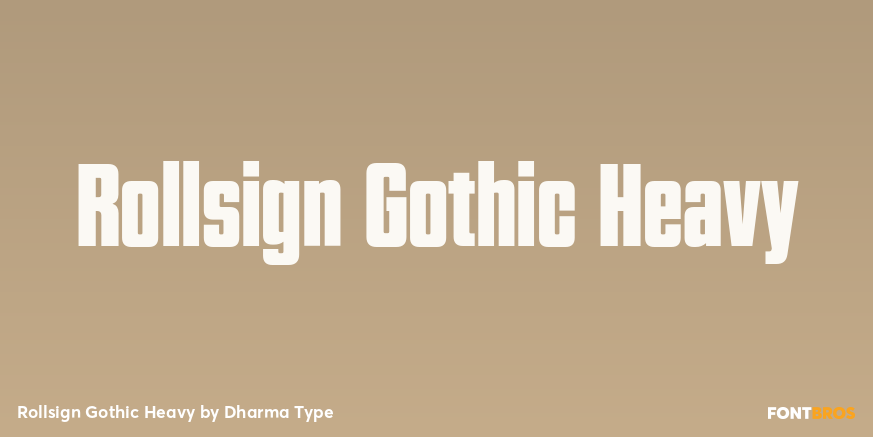 Rollsign Gothic Heavy Poster