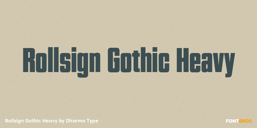 Rollsign Gothic Heavy Poster