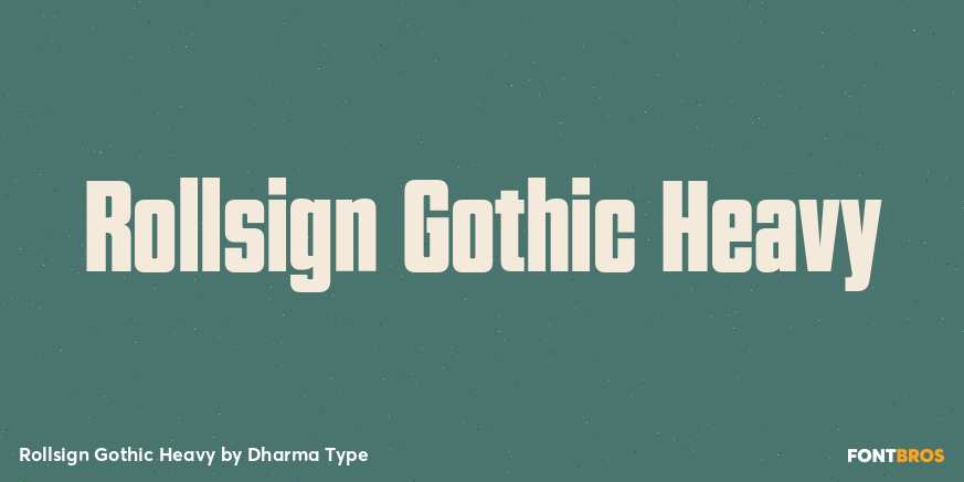Rollsign Gothic Heavy Poster