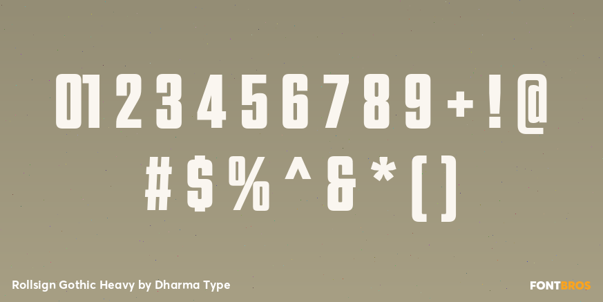 Rollsign Gothic Heavy Font Poster #4