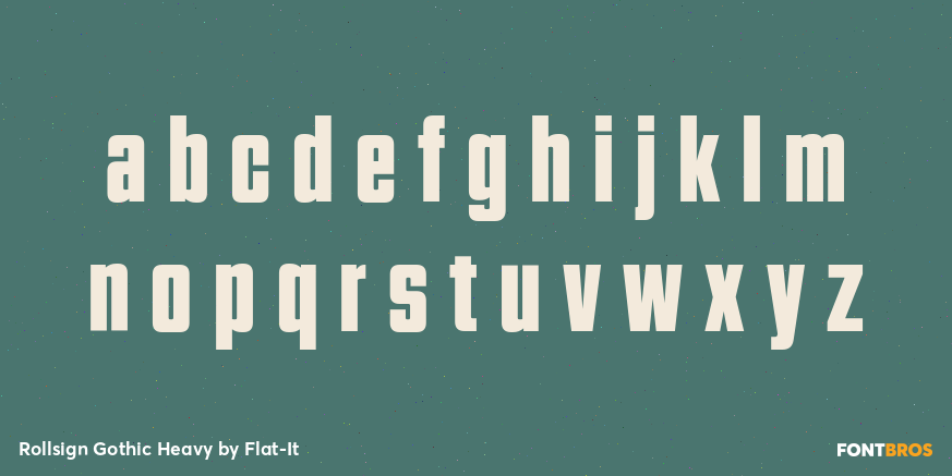 Rollsign Gothic Heavy Font Poster #3