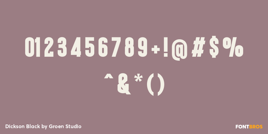 Dickson Black Font Poster #4