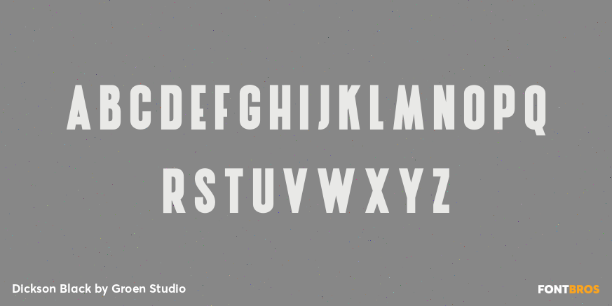 Dickson Black Font Poster #2