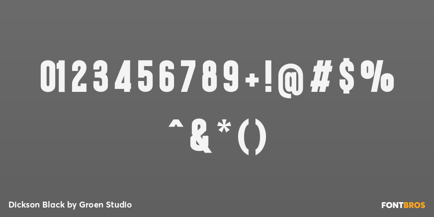 Dickson Black Font Poster #4