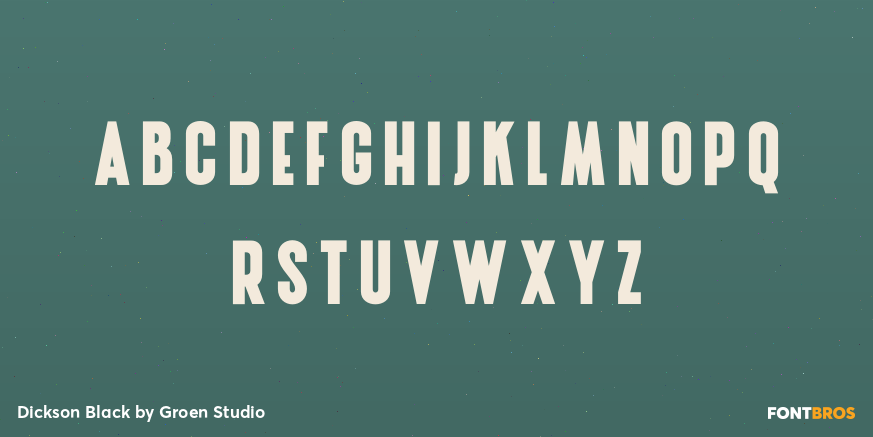 Dickson Black Font Poster #2