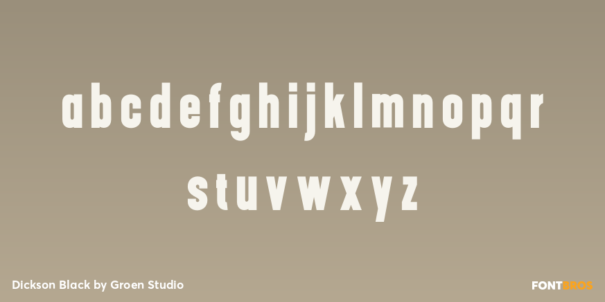 Dickson Black Font Poster #3