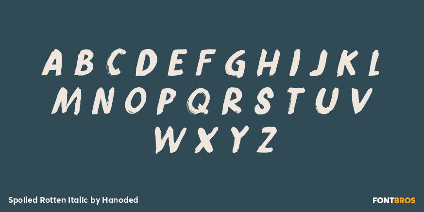 Spoiled Rotten Italic Font Poster #2