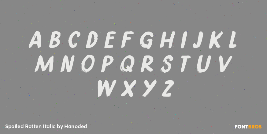 Spoiled Rotten Italic Font Poster #3