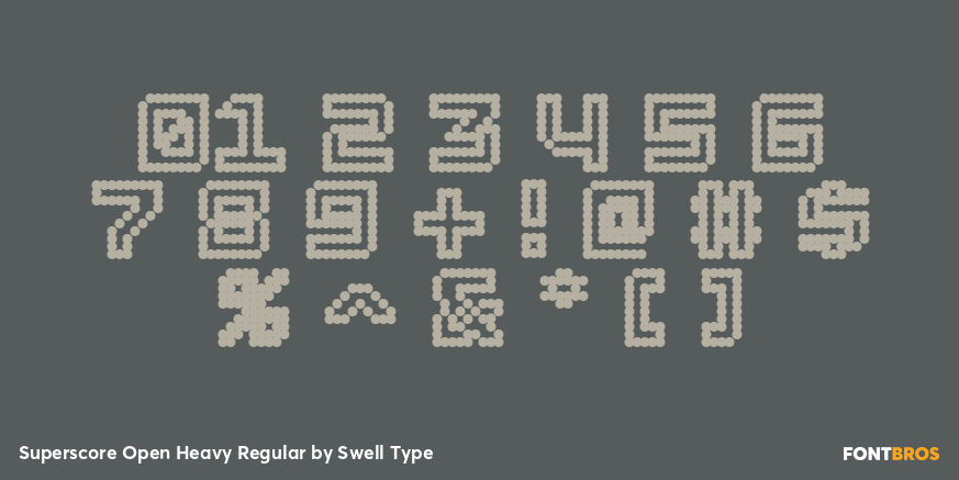 Superscore Open Heavy Regular Font Poster #4