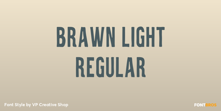 Brawn Light Regular Poster