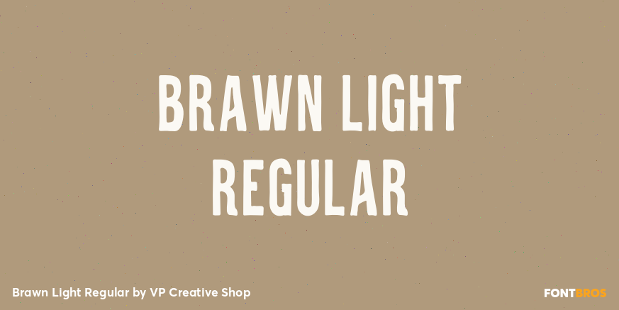 Brawn Light Regular Poster