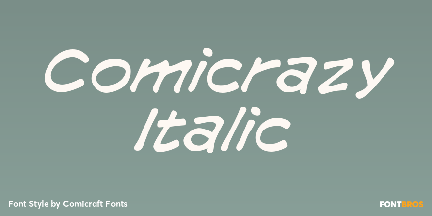 Comicrazy Italic Poster