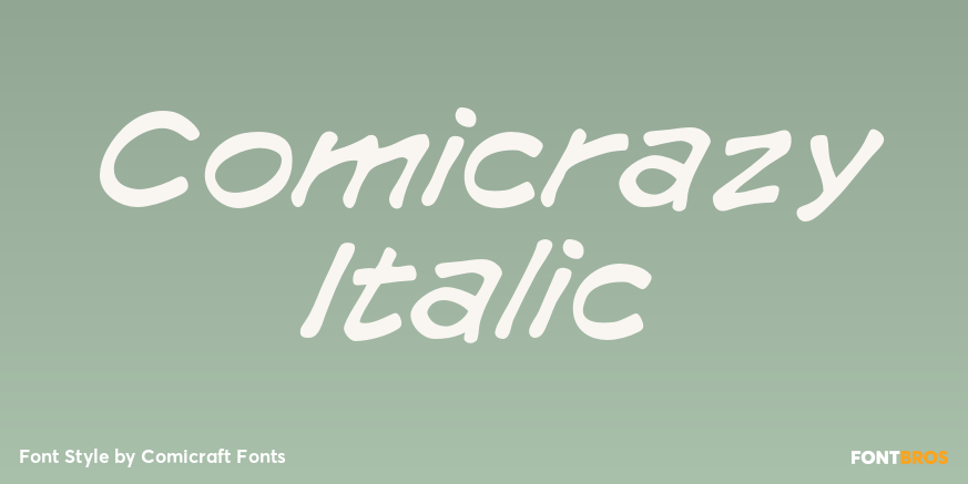 Comicrazy Italic Poster