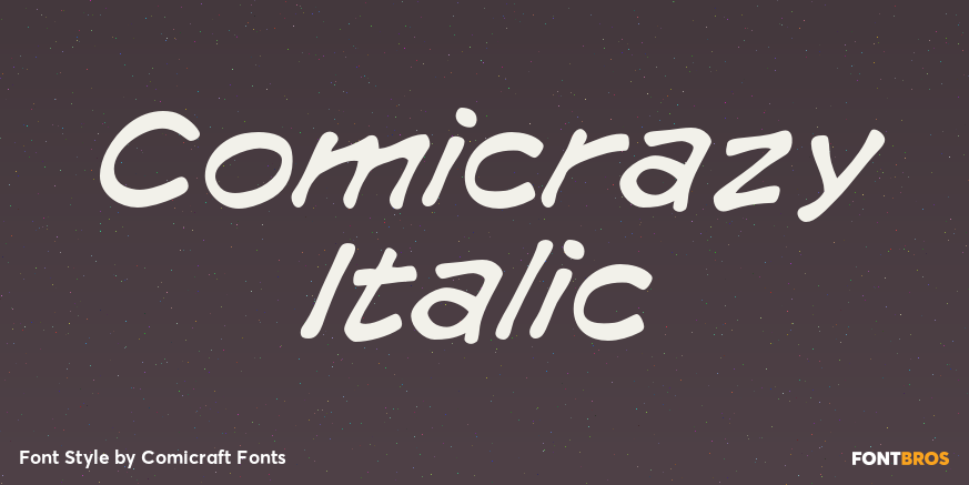 Comicrazy Italic Poster