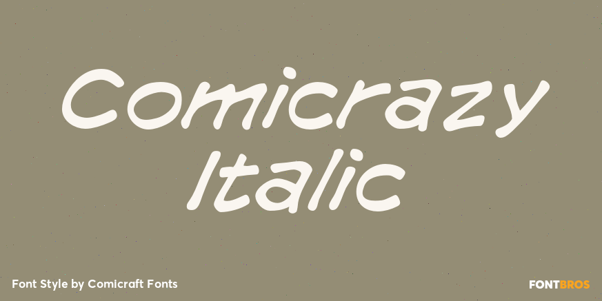 Comicrazy Italic Poster