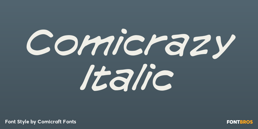 Comicrazy Italic Poster