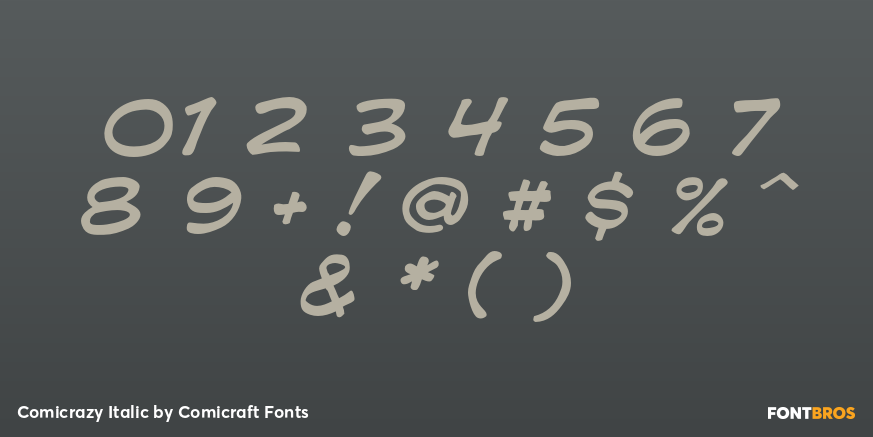 Comicrazy Italic Font Poster #4