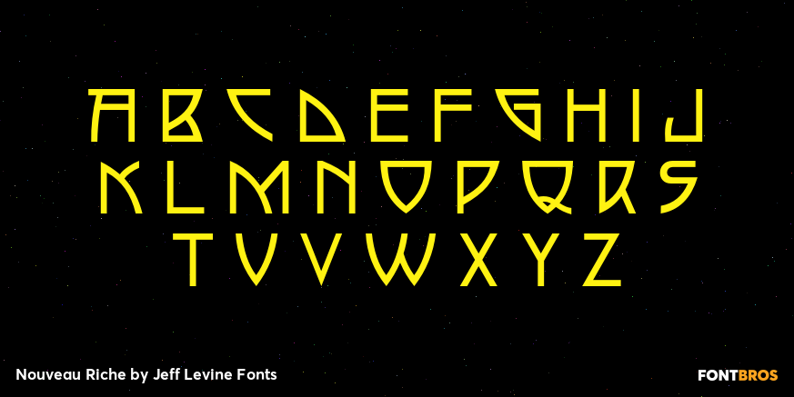 Nouveau Riche Font Poster #2