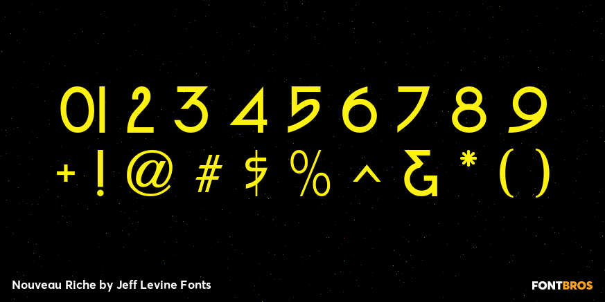 Nouveau Riche Font Poster #4