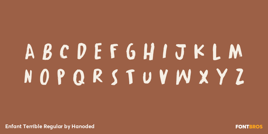 Enfant Terrible Regular Font Poster #3