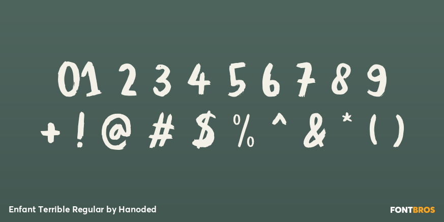 Enfant Terrible Regular Font Poster #4