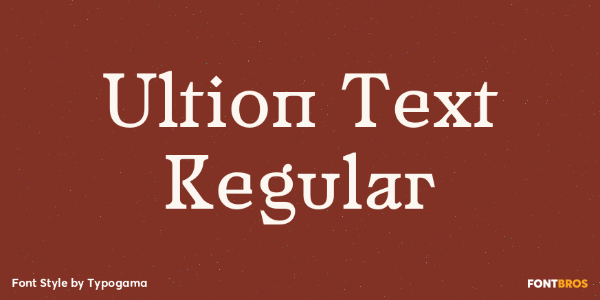 Ultion Text Regular Poster