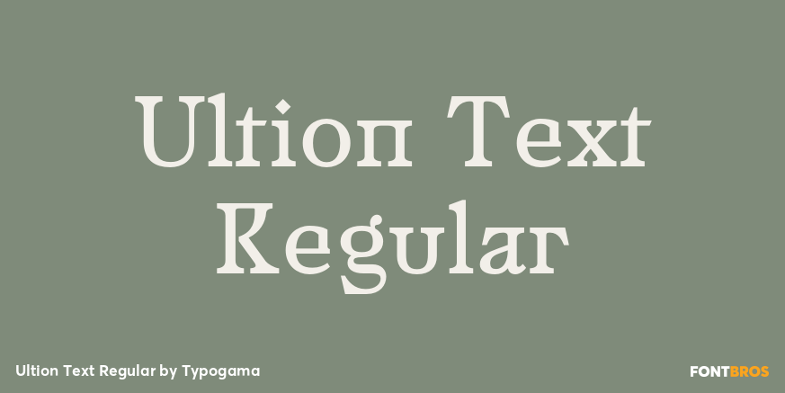 Ultion Text Regular Poster