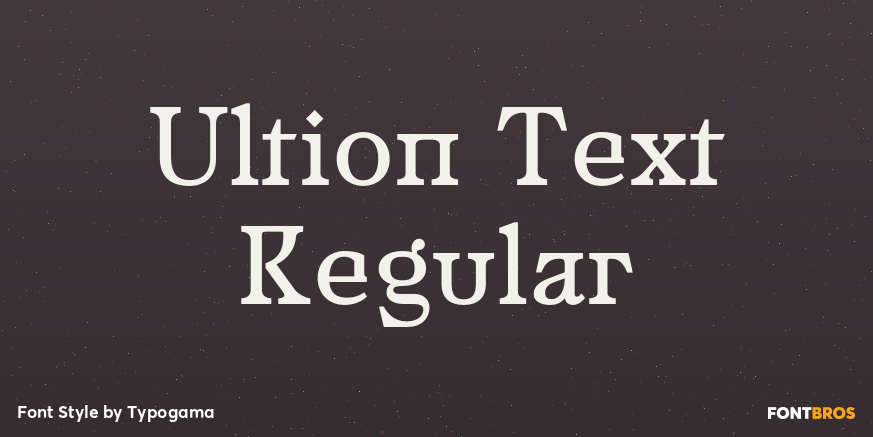 Ultion Text Regular Poster