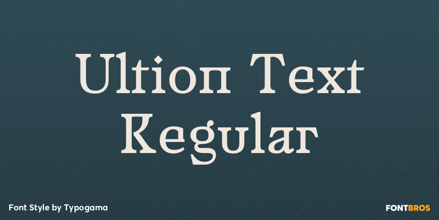 Ultion Text Regular Poster