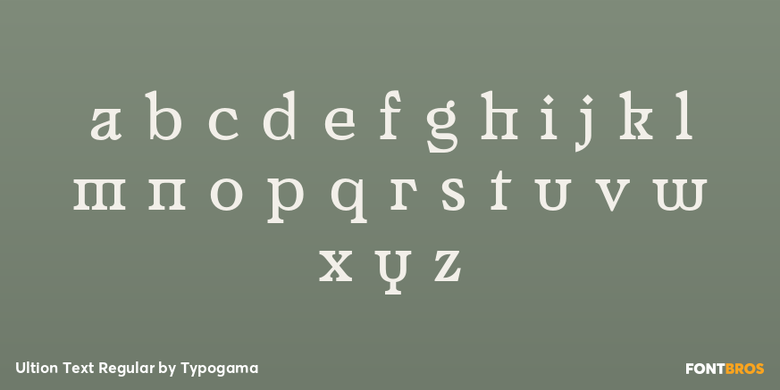 Ultion Text Regular Font Poster #3