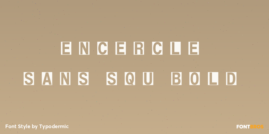 Encercle Sans SQU Bold Poster