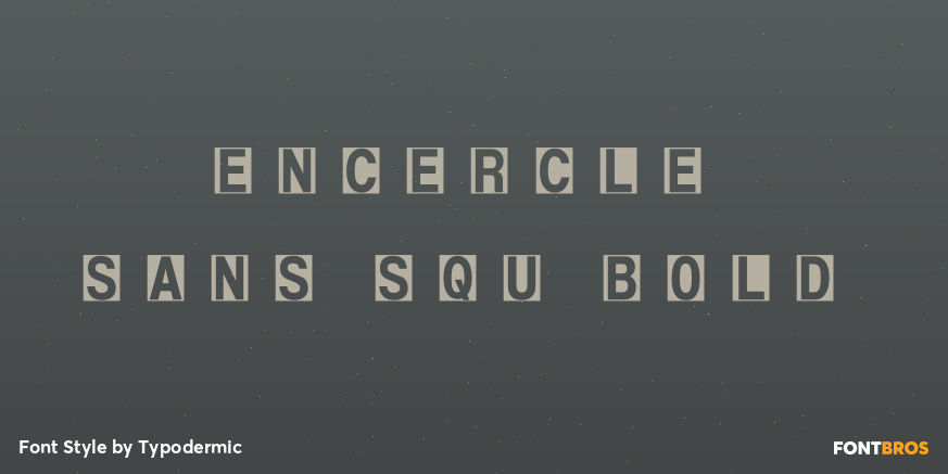 Encercle Sans SQU Bold Font Poster #1
