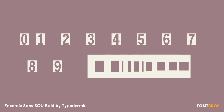 Encercle Sans SQU Bold Font Poster #4